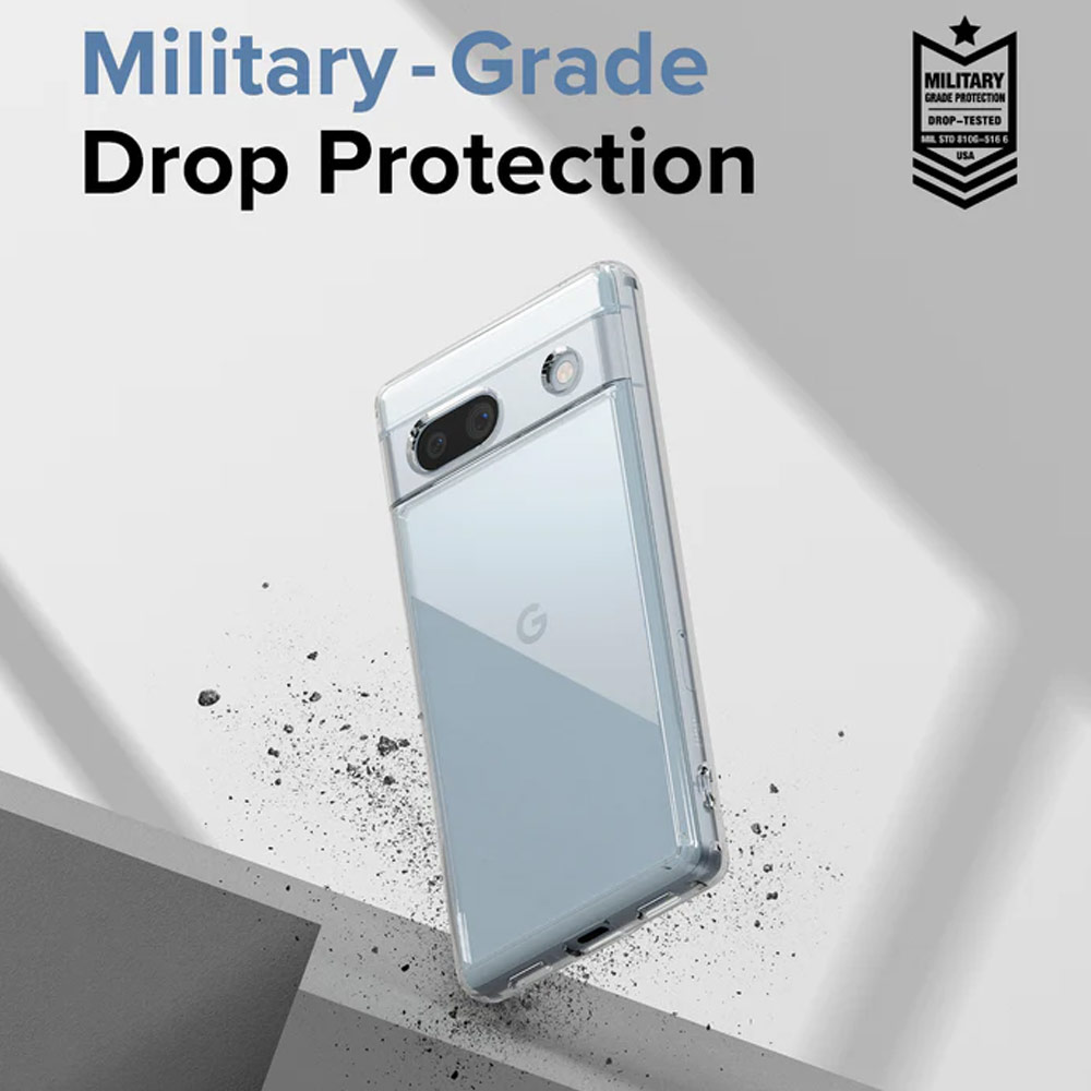 Picture of Google Pixel 7a  | Ringke Fusion Hybrid Clear Protection for Google Pixel 7a (Clear)