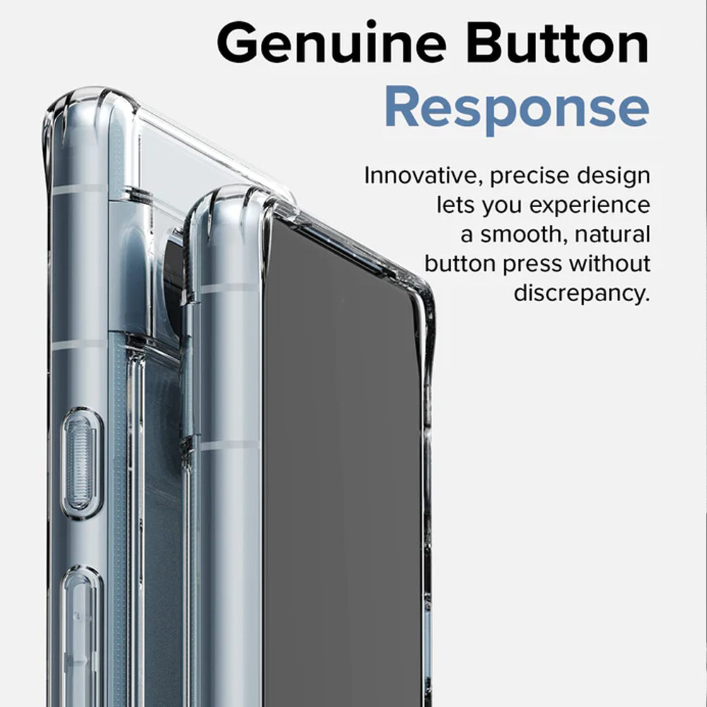 Picture of Google Pixel 7a  | Ringke Fusion Hybrid Clear Protection for Google Pixel 7a (Matte Smoke Black)