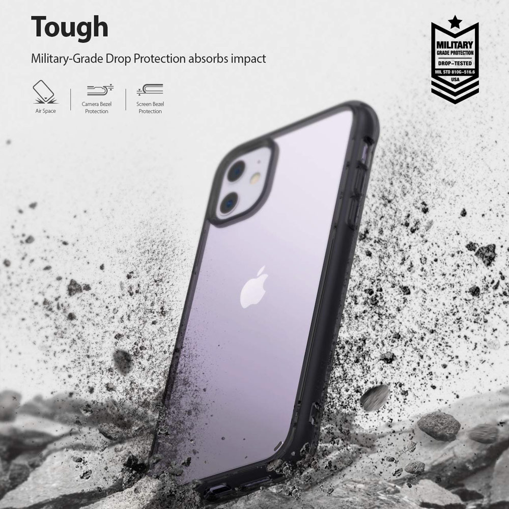 Picture of Apple iPhone 11 6.1  | Ringke Fusion Extreme Tough Protection for Apple iPhone 11 (Smoke Black)