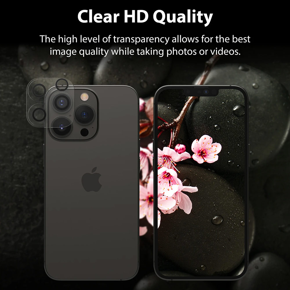 Picture of Apple iPhone 13 Pro 6.1  | Ringke Camera Glass Protector for Apple iPhone 13 Pro Max 6.7 iPhone 13 Pro 6.1  (Clear)