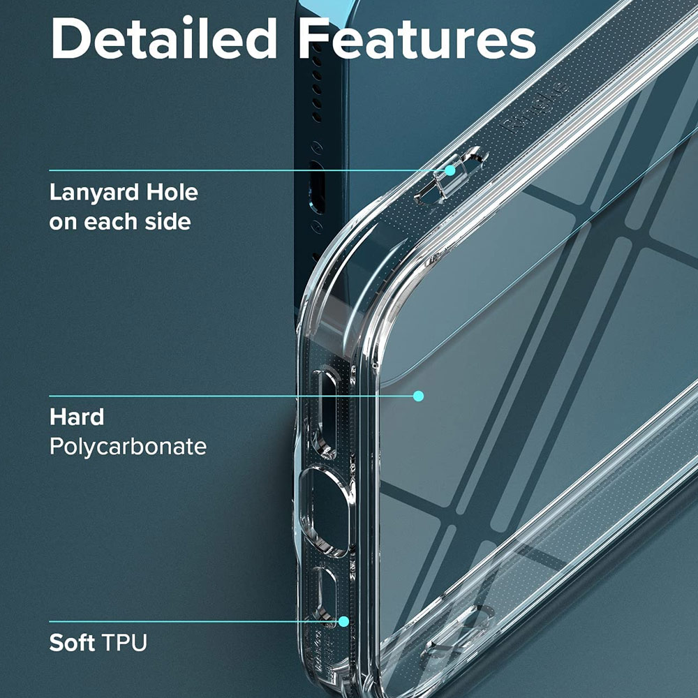 Picture of Apple iPhone 13 Pro Max 6.7 Case | Ringke Fusion Protection Case for Apple iPhone 13 Pro Max 6.7 (Clear)