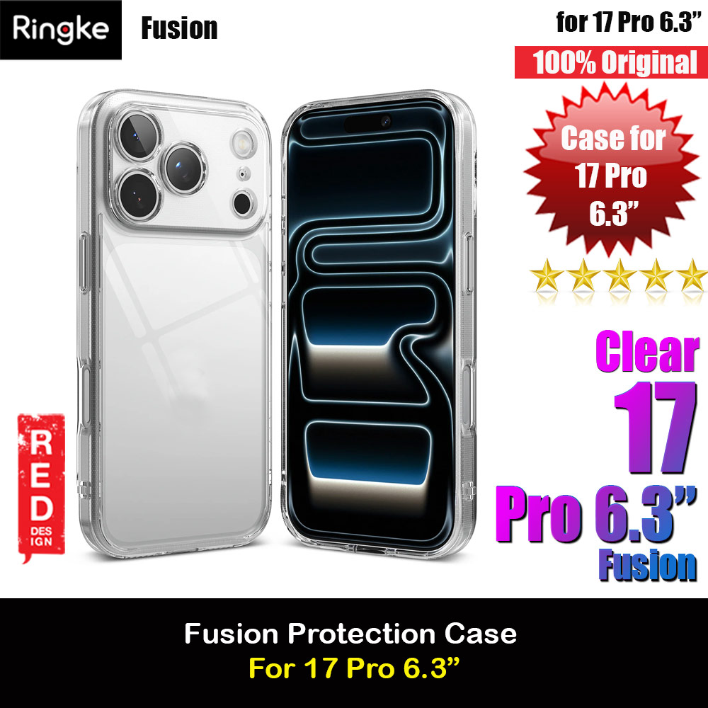 Picture of Ringke Fusion Slim Drop Protection Case for iPhone 17 Pro 6.3 (Clear) Apple iPhone 17 Pro 6.3- Apple iPhone 17 Pro 6.3 Cases, Apple iPhone 17 Pro 6.3 Covers, iPad Cases and a wide selection of Apple iPhone 17 Pro 6.3 Accessories in Malaysia, Sabah, Sarawak and Singapore 