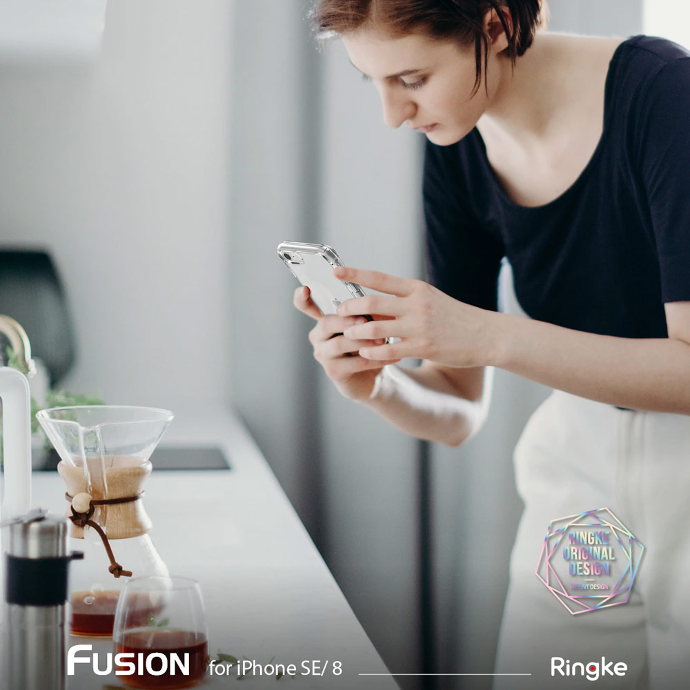 Picture of Apple iPhone 7 4.7 Case | Ringke Fusion Drop Protection Case for iPhone SE 2020 2022 iPhone 7 iPhone 8 Case (Clear)