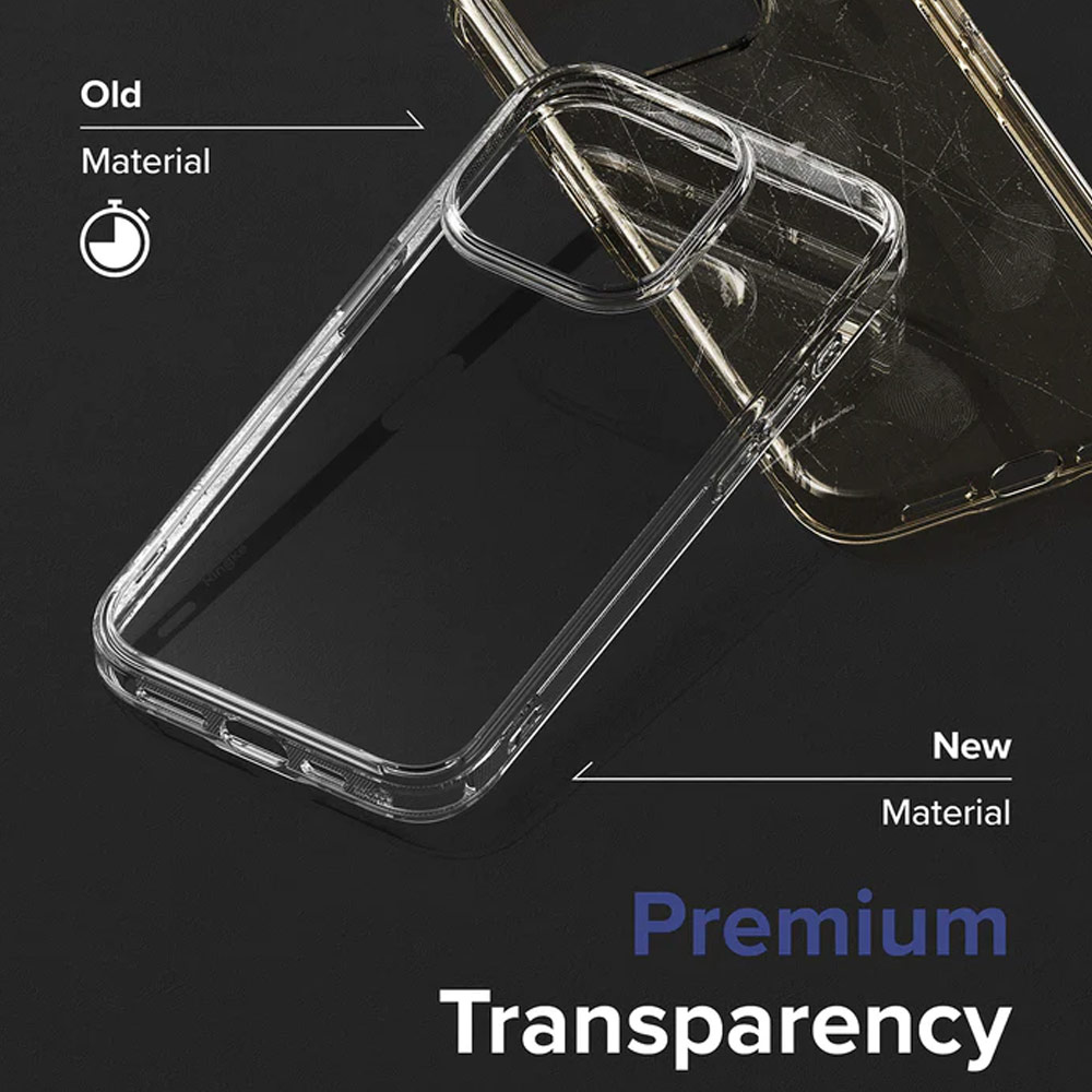 Picture of Apple iPhone 15 Pro Max 6.7 Case | Ringke Fusion Slim Drop Protection Case for Apple iPhone 15 Pro Max 6.7 (Clear)
