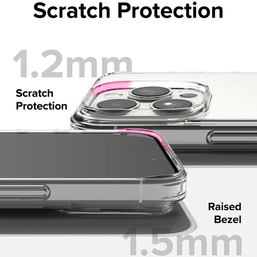 Picture of Apple iPhone 15 Pro Max 6.7 Case | Ringke Fusion Slim Drop Protection Case for Apple iPhone 15 Pro Max 6.7 (Clear)