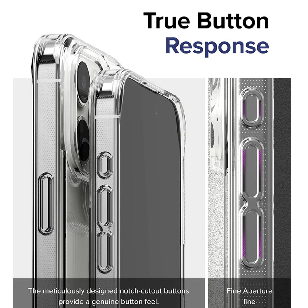 Picture of Apple iPhone 15 Pro Max 6.7 Case | Ringke Fusion Slim Drop Protection Case for Apple iPhone 15 Pro Max 6.7 (Clear)