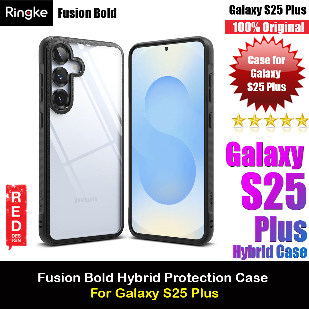 Picture of Ringke Fusion Bold Transparent Protection Case for Samsung Galaxy S25 Plus (Black) Samsung Galaxy S25 Plus- Samsung Galaxy S25 Plus Cases, Samsung Galaxy S25 Plus Covers, iPad Cases and a wide selection of Samsung Galaxy S25 Plus Accessories in Malaysia, Sabah, Sarawak and Singapore 