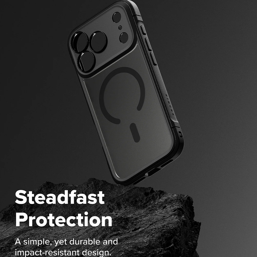 Picture of Apple iPhone 17 Pro 6.3 Case | Ringke Fusion Bold Magnetic Anti Finger Print Anti Slip Drop Protection Case for iPhone 17 Pro 6.3 (Matte Black)