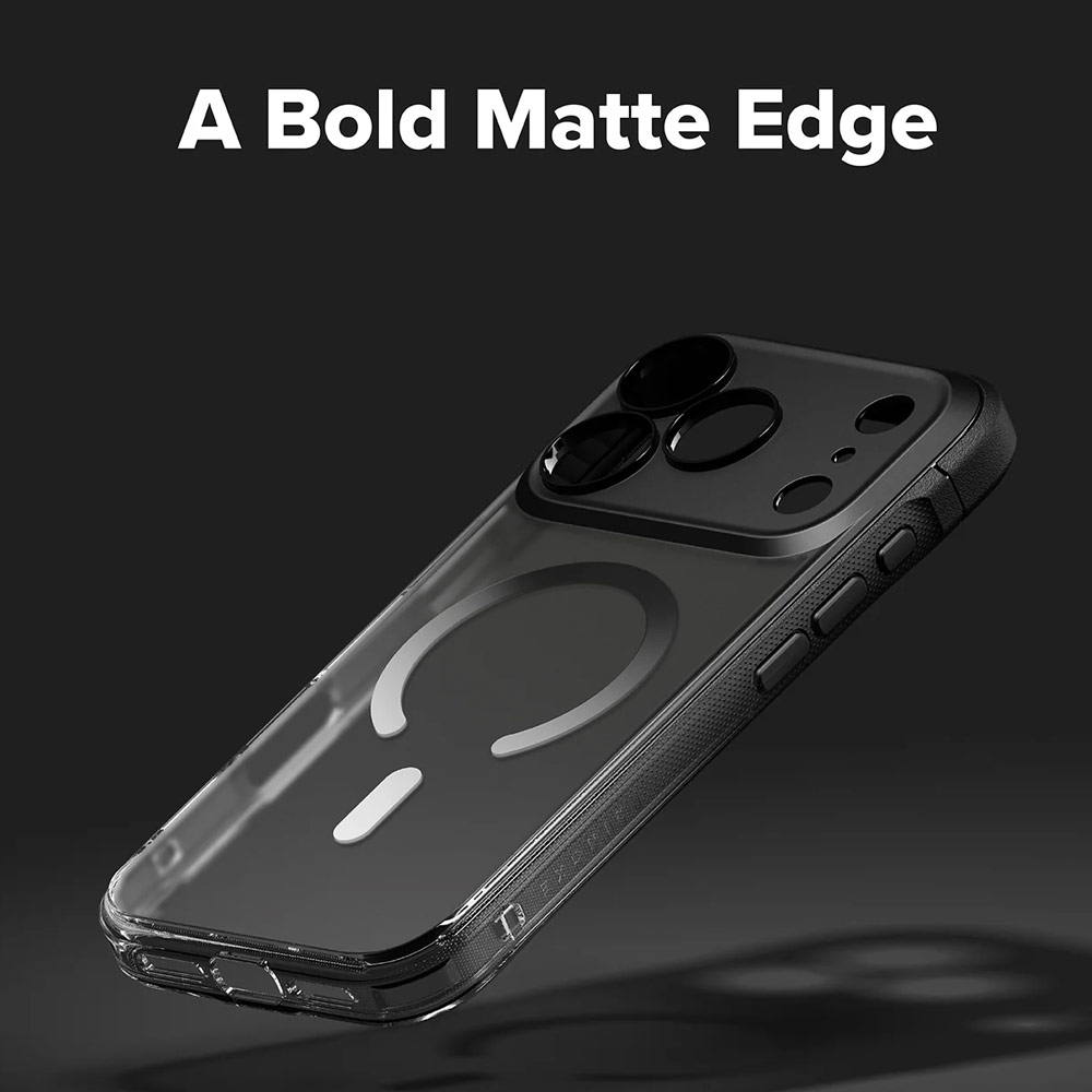 Picture of Apple iPhone 17 Pro 6.3 Case | Ringke Fusion Bold Magnetic Anti Finger Print Anti Slip Drop Protection Case for iPhone 17 Pro 6.3 (Matte Black)