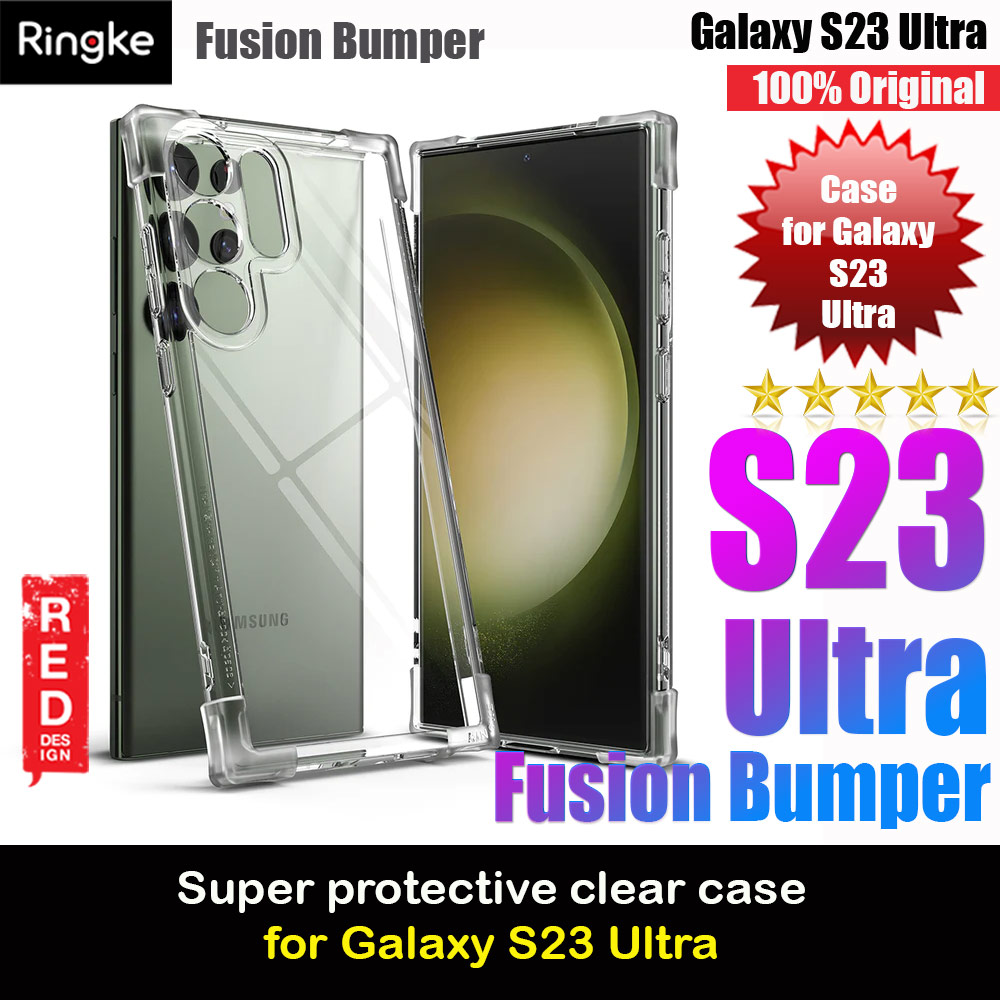 Picture of Ringke Fusion Bumper Reinforced Corner Bumpers Impact Drop Protection Case for Samsung Galaxy S23 Ultra (Clear) Samsung Galaxy S23 Ultra- Samsung Galaxy S23 Ultra Cases, Samsung Galaxy S23 Ultra Covers, iPad Cases and a wide selection of Samsung Galaxy S23 Ultra Accessories in Malaysia, Sabah, Sarawak and Singapore 