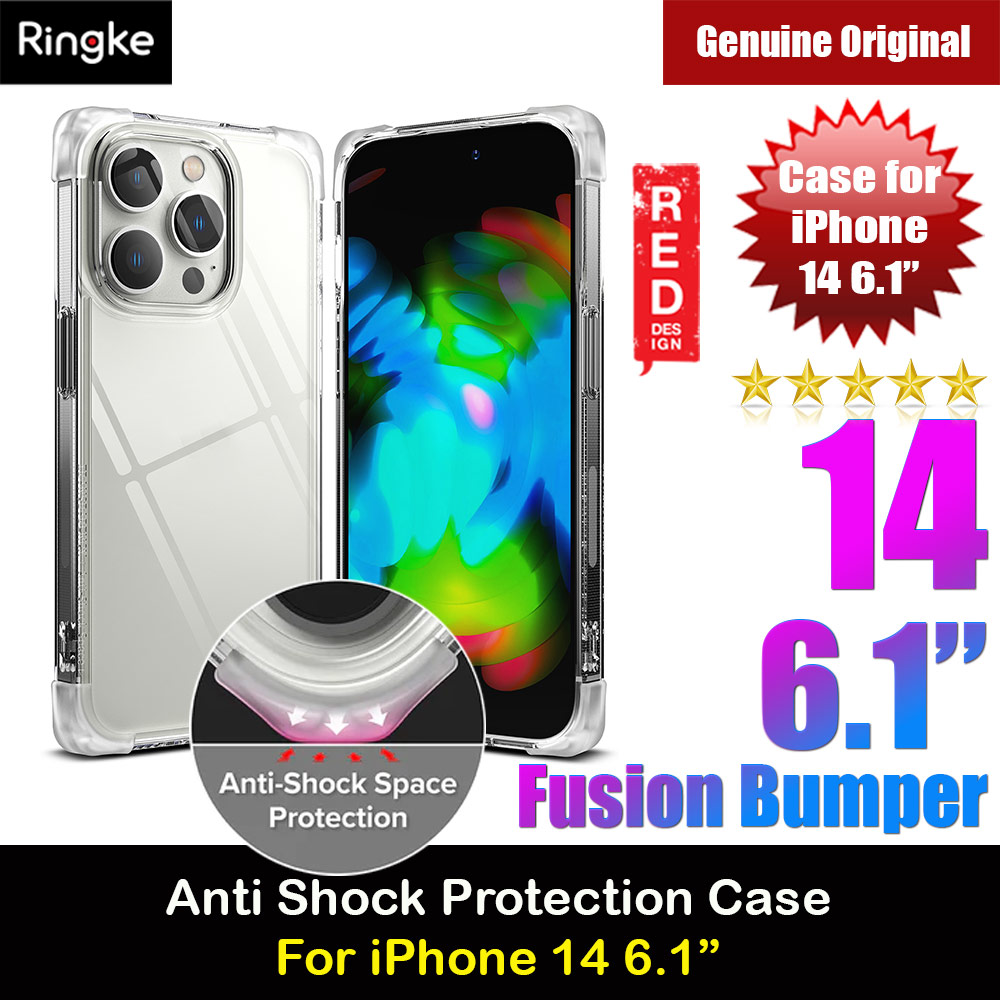 Picture of Ringke Fusion Bumper Corner Edge Drop Protection Case for iPhone 14 6.1 (Clear) Apple iPhone 14 6.1- Apple iPhone 14 6.1 Cases, Apple iPhone 14 6.1 Covers, iPad Cases and a wide selection of Apple iPhone 14 6.1 Accessories in Malaysia, Sabah, Sarawak and Singapore 