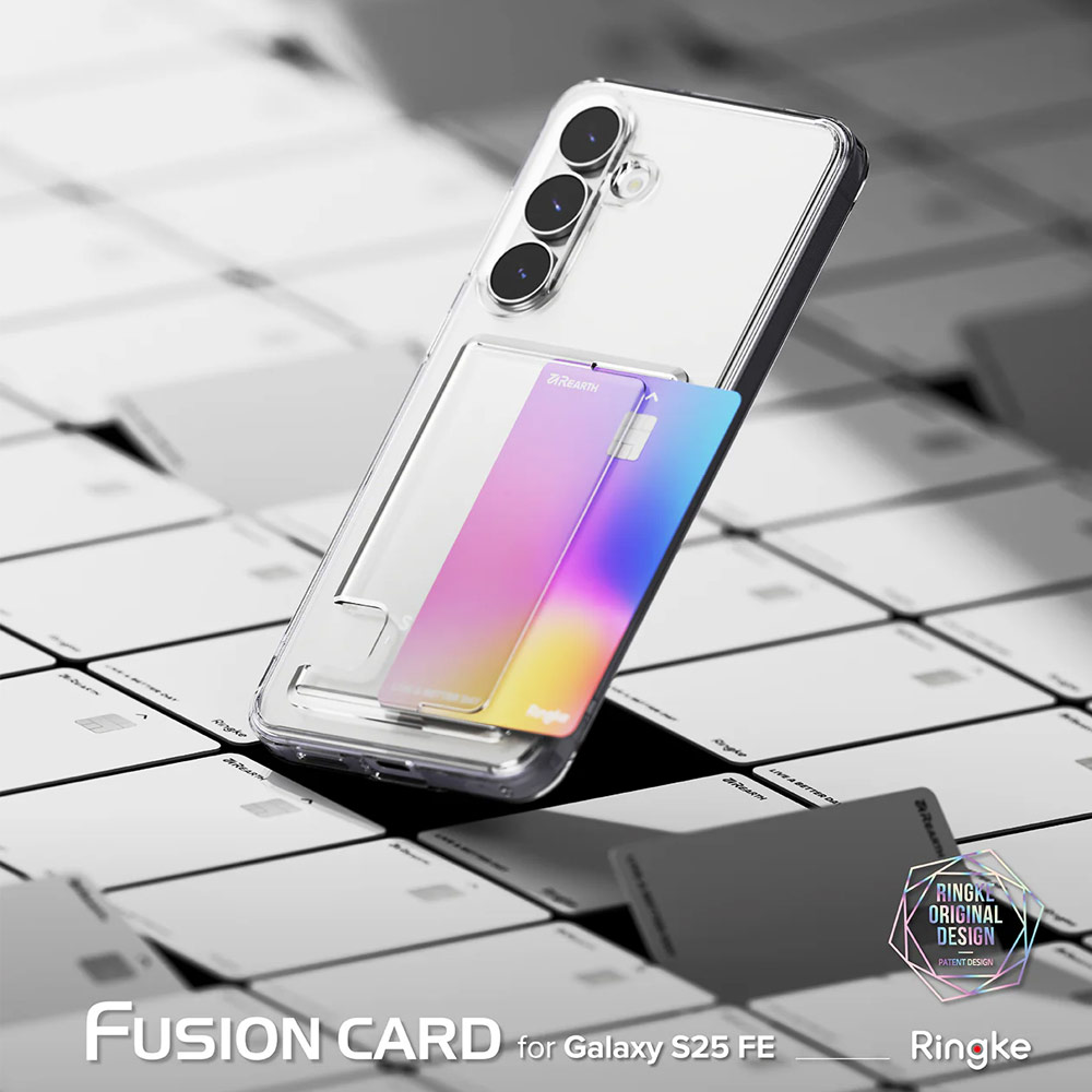 Picture of Samsung Galaxy S25 FE Case | Ringke Fusion Card Holder Drop Protection Case for Galaxy S25 FE (Clear)