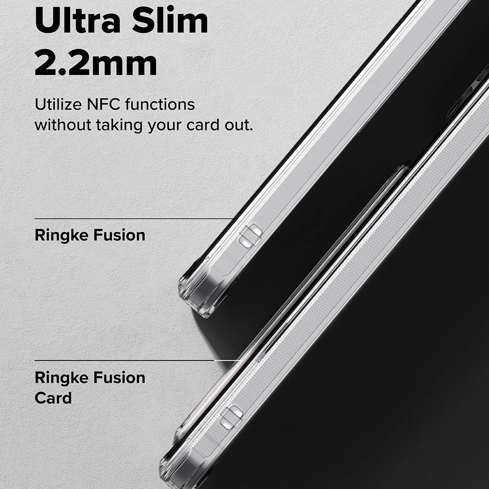 Picture of Samsung Galaxy S25 FE Case | Ringke Fusion Card Holder Drop Protection Case for Galaxy S25 FE (Clear)