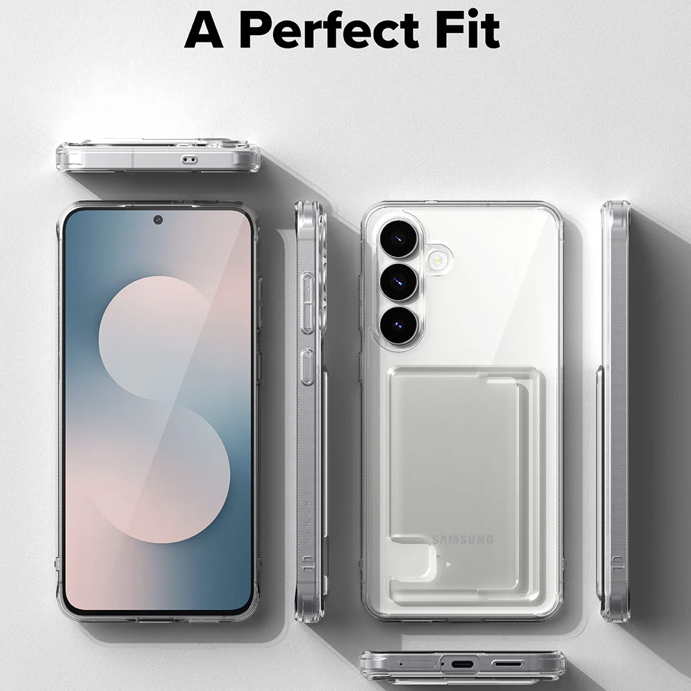 Picture of Samsung Galaxy S25 FE Case | Ringke Fusion Card Holder Drop Protection Case for Galaxy S25 FE (Clear)