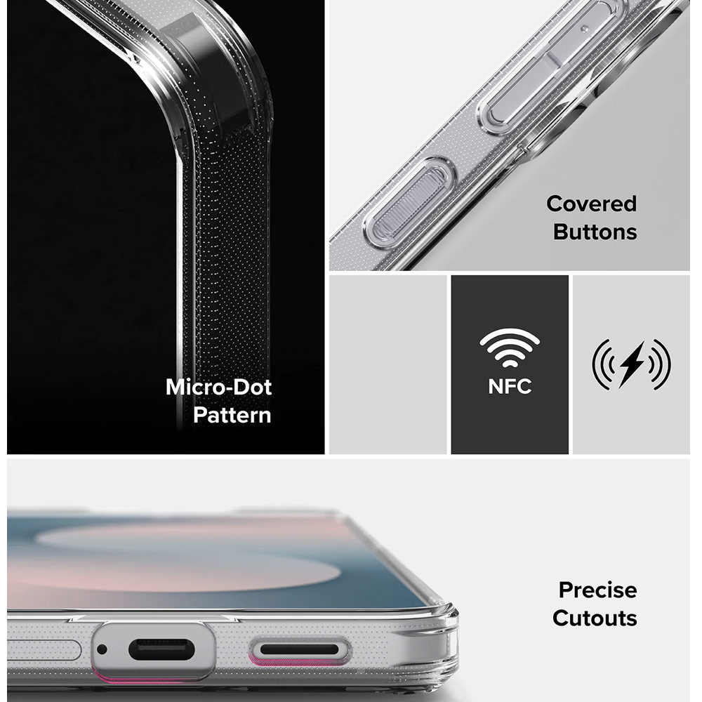 Picture of Samsung Galaxy S25 FE Case | Ringke Fusion Card Holder Drop Protection Case for Galaxy S25 FE (Clear)