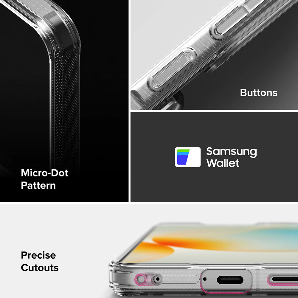 Picture of Samsung Galaxy A57 Case | Ringke Fusion Card Transparent Hybrid Card Holder Protection Case for Samsung Galaxy A57 (Clear)