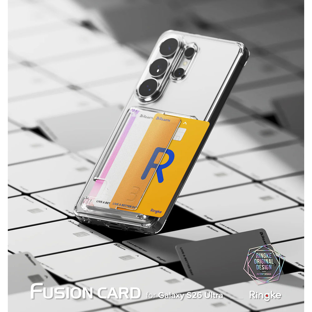 Picture of Samsung Galaxy S26 Ultra Case | Ringke Fusion Card Holder Protection Case for Samsung Galaxy S26 Ultra (Clear)