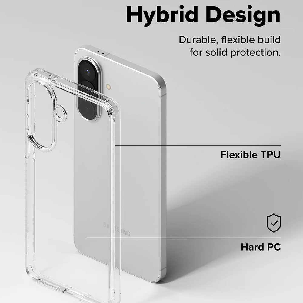 Picture of Samsung Galaxy A57 Case | Ringke Fusion Transparent Hybrid Protection Case for Samsung Galaxy A57 (Clear)