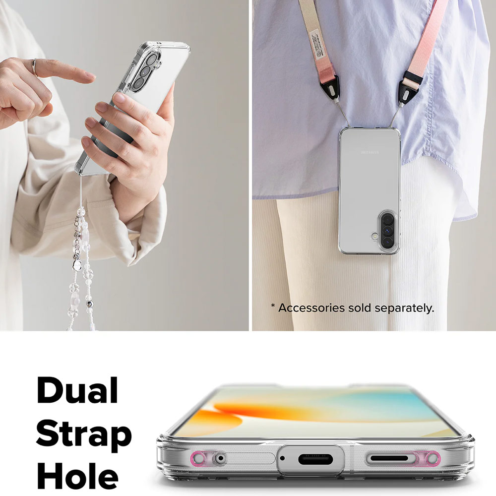 Picture of Samsung Galaxy A57 Case | Ringke Fusion Transparent Hybrid Protection Case for Samsung Galaxy A57 (Clear)