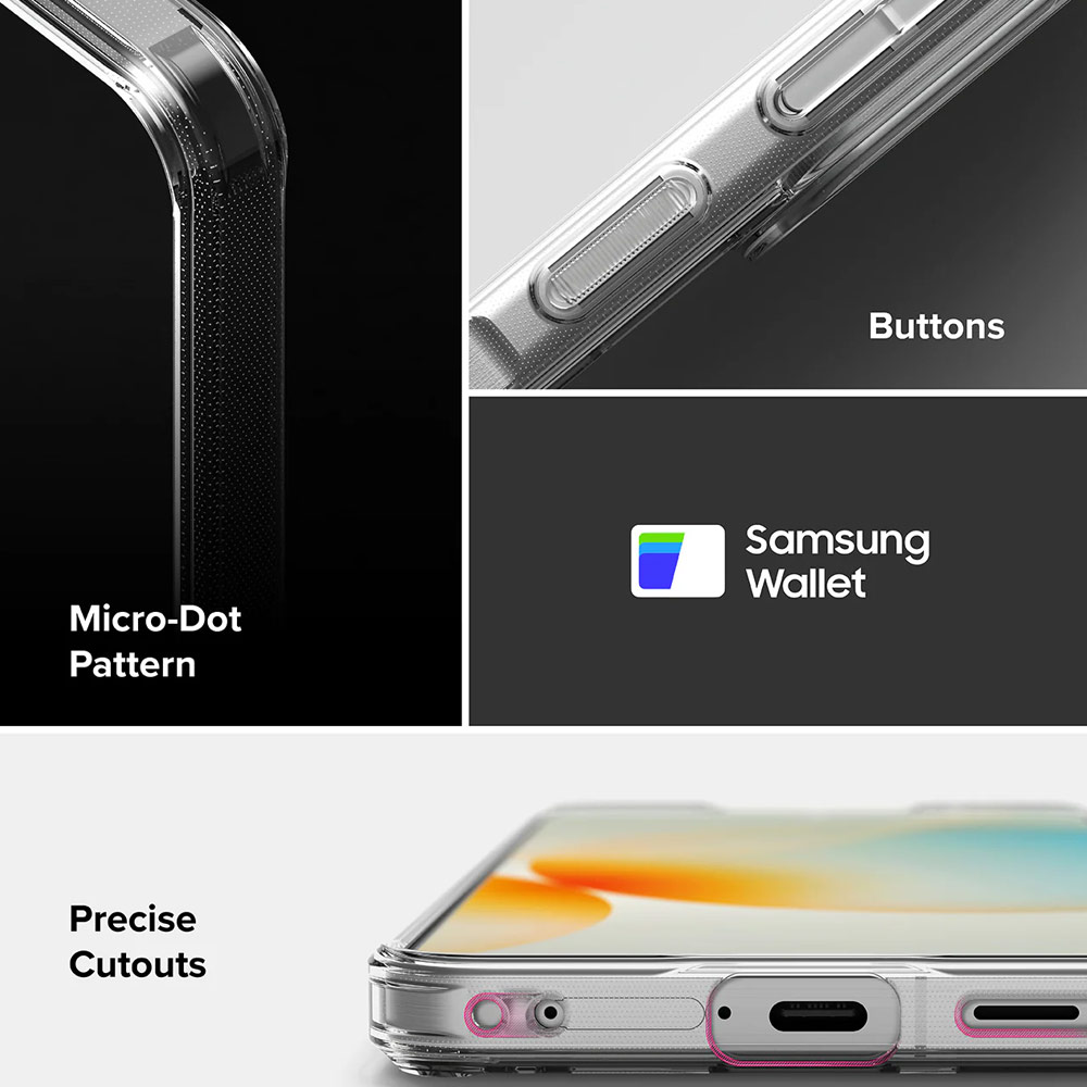 Picture of Samsung Galaxy A57 Case | Ringke Fusion Transparent Hybrid Protection Case for Samsung Galaxy A57 (Clear)