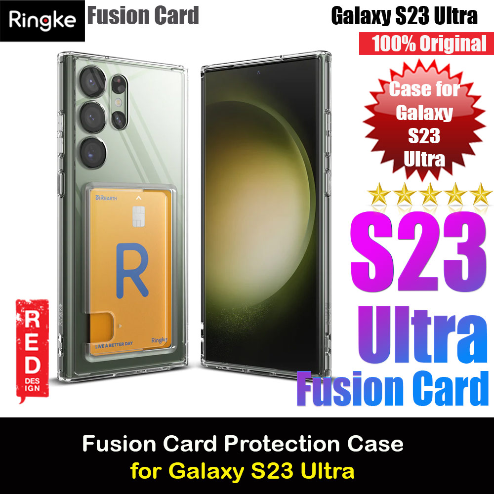 Picture of Ringke Fusion Card Storage Transparent Protection Case for Samsung Galaxy S23 Ultra (Clear) Samsung Galaxy S23 Ultra- Samsung Galaxy S23 Ultra Cases, Samsung Galaxy S23 Ultra Covers, iPad Cases and a wide selection of Samsung Galaxy S23 Ultra Accessories in Malaysia, Sabah, Sarawak and Singapore 