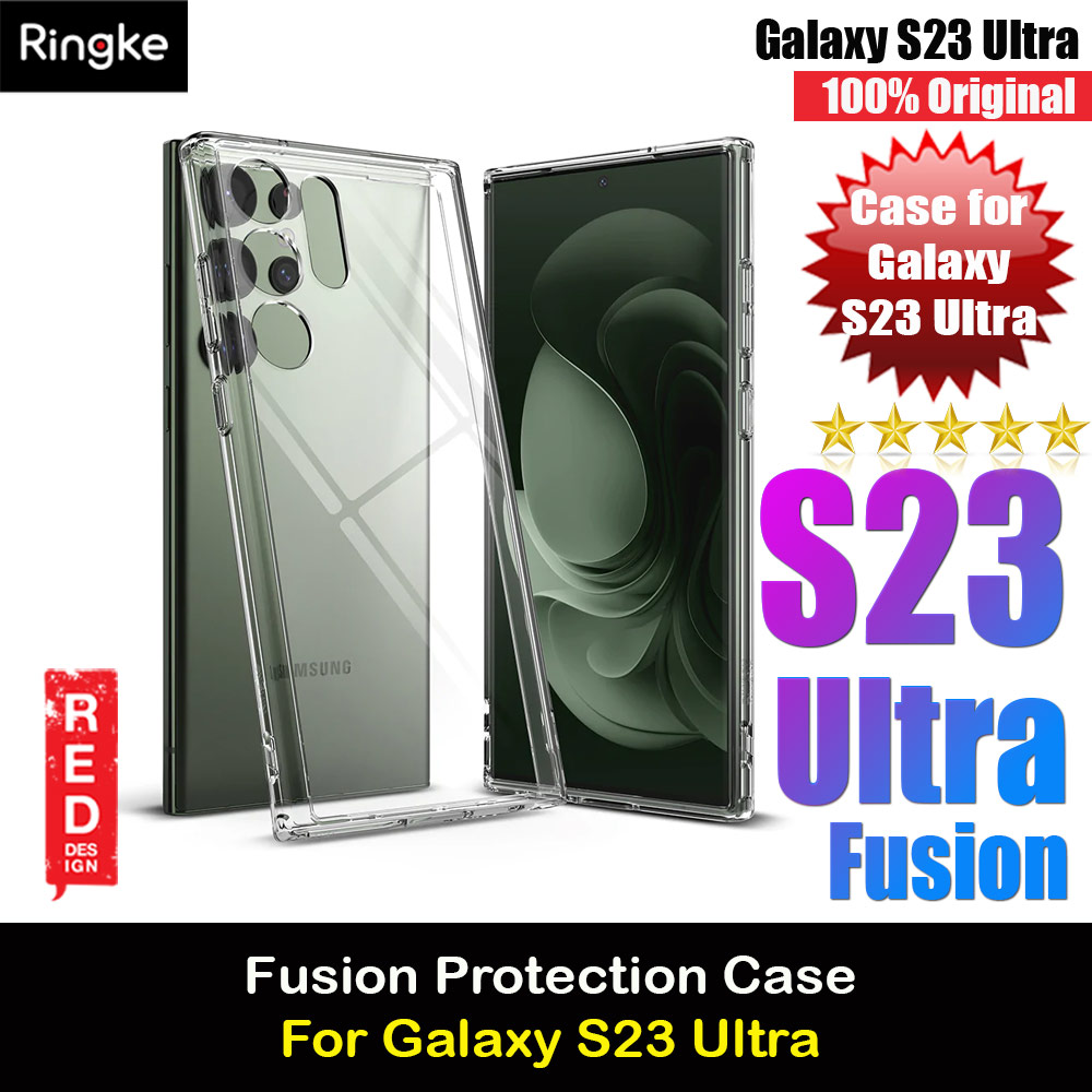 Picture of Ringke Fusion Transparent Protection Case for Samsung Galaxy S23 Ultra (Clear) Samsung Galaxy S23 Ultra- Samsung Galaxy S23 Ultra Cases, Samsung Galaxy S23 Ultra Covers, iPad Cases and a wide selection of Samsung Galaxy S23 Ultra Accessories in Malaysia, Sabah, Sarawak and Singapore 