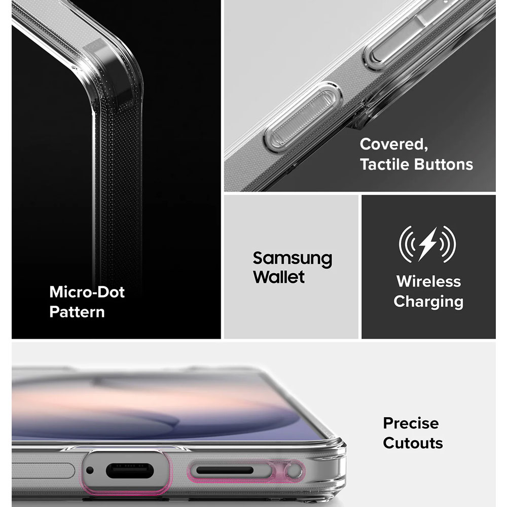 Picture of Samsung Galaxy S26 Plus Case | Ringke Fusion Transparent Protection Case for Samsung Galaxy S26 Plus (Clear)