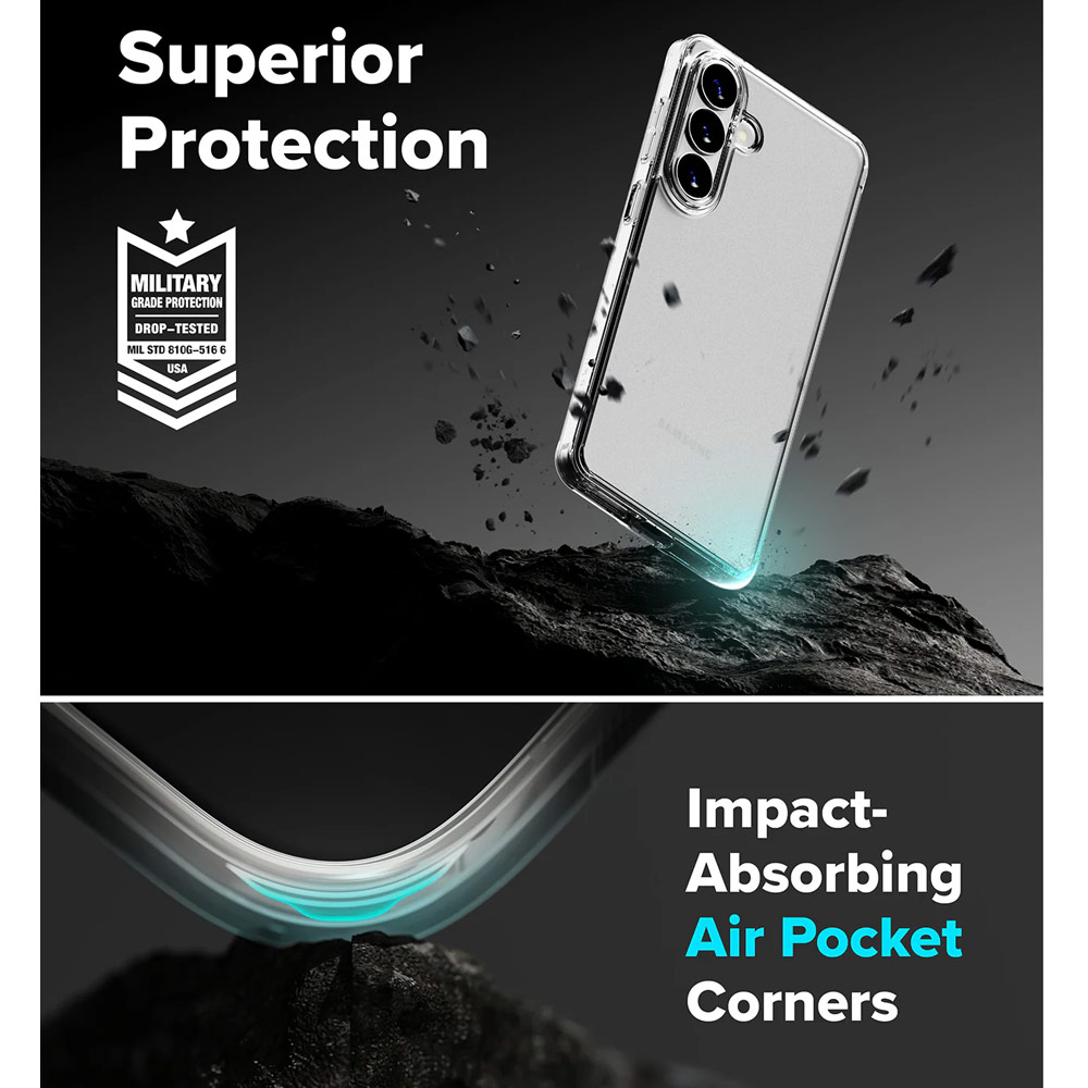 Picture of Samsung Galaxy S26 Plus Case | Ringke Fusion Transparent Protection Case for Samsung Galaxy S26 Plus (Matte Clear)