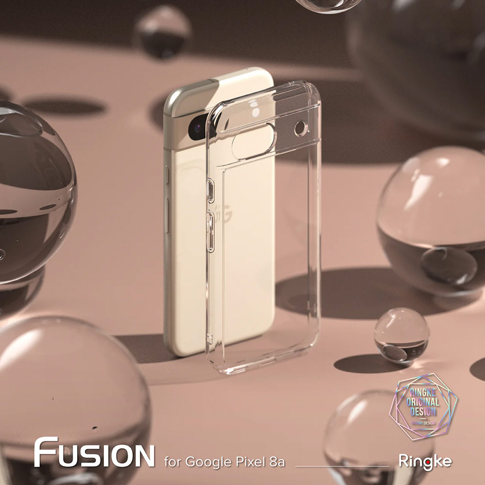 Picture of Google Pixel 8a Case | Ringke Fusion Clear Drop Drop Protection Case for Google Pixel 8a (Clear)