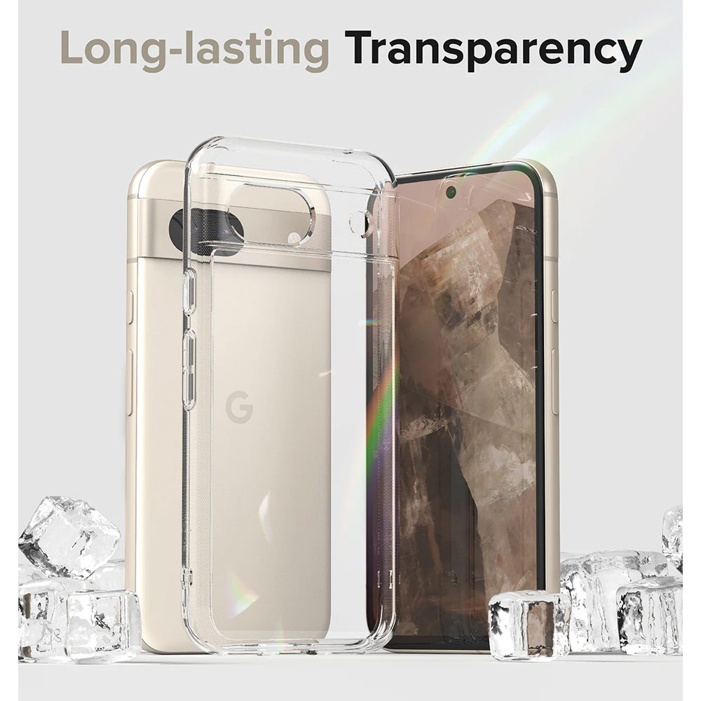 Picture of Google Pixel 8a Case | Ringke Fusion Clear Drop Drop Protection Case for Google Pixel 8a (Clear)