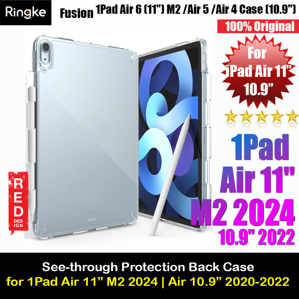 Picture of Ringke Fusion Back Case Protection Case for Apple iPad Air 10.9 4th Gen 2020 5th Gen 2022 (Clear) Apple iPad Air 10.9 2020- Apple iPad Air 10.9 2020 Cases, Apple iPad Air 10.9 2020 Covers, iPad Cases and a wide selection of Apple iPad Air 10.9 2020 Accessories in Malaysia, Sabah, Sarawak and Singapore 