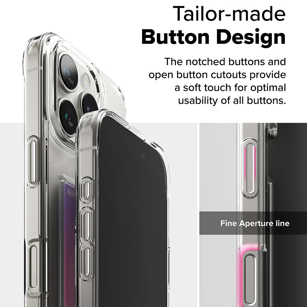 Picture of Apple iPhone 16 Pro 6.3 Case | Ringke Fusion Card Drop Protection Case for  iPhone 16 Pro 6.3 (Clear)