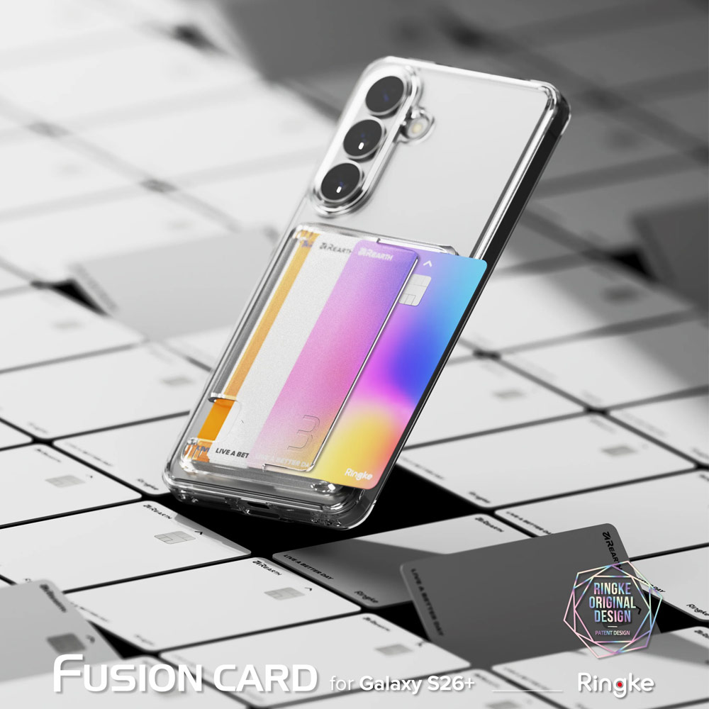 Picture of Samsung Galaxy S26 Plus Case | Ringke Fusion Card Holder Protection Case for Samsung Galaxy S26 Plus(Clear)