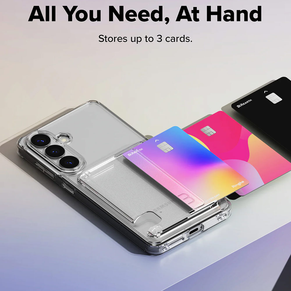 Picture of Samsung Galaxy S26 Plus Case | Ringke Fusion Card Holder Protection Case for Samsung Galaxy S26 Plus(Clear)