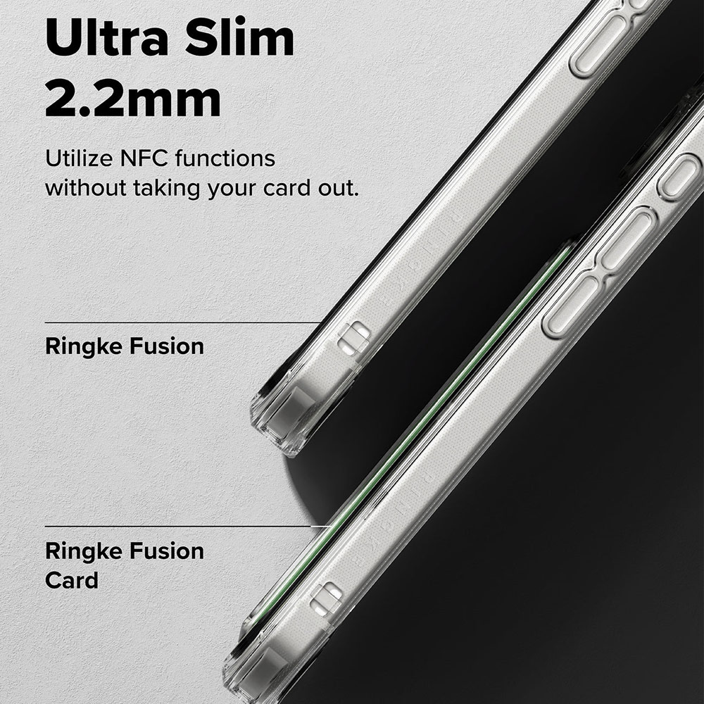 Picture of Apple iPhone 17 Pro 6.3 Case | Ringke Fusion Card Holder Drop Protection Case for iPhone 17 Pro 6.3 (Clear)