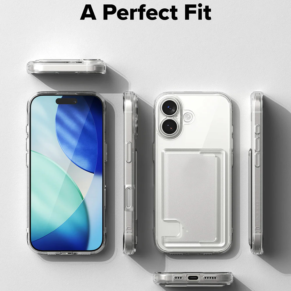 Picture of Apple iPhone 17 Pro 6.3 Case | Ringke Fusion Card Holder Drop Protection Case for iPhone 17 Pro 6.3 (Clear)