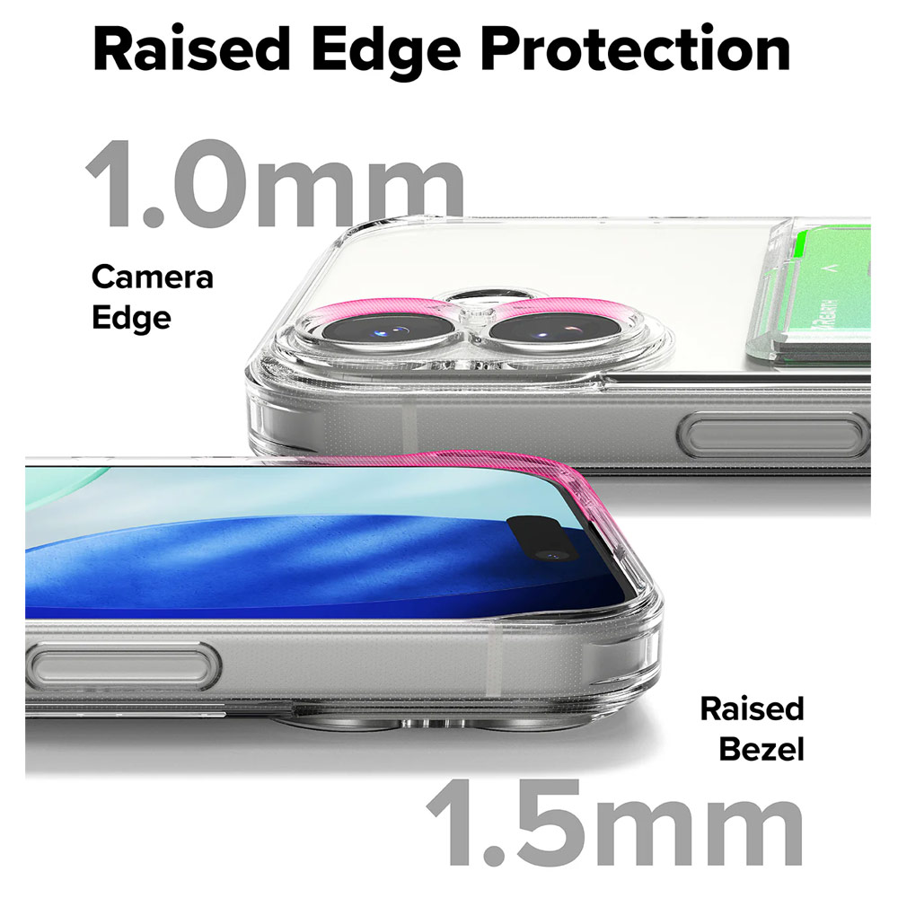 Picture of Apple iPhone 17 Pro 6.3 Case | Ringke Fusion Card Holder Drop Protection Case for iPhone 17 Pro 6.3 (Clear)