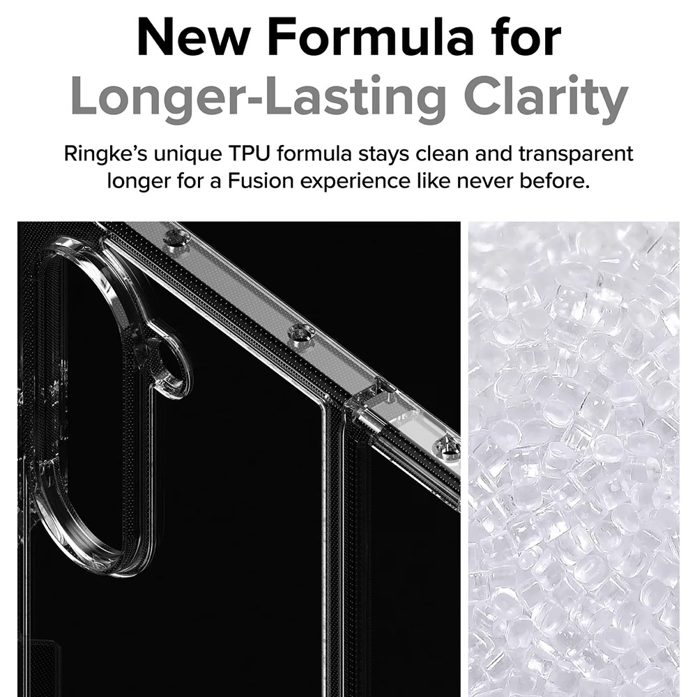 Picture of Samsung Galaxy Z Fold 6 Case | Ringke Fusion  Protection Case with Strap Hole for Samsung Galaxy Z Fold 6 (Clear)