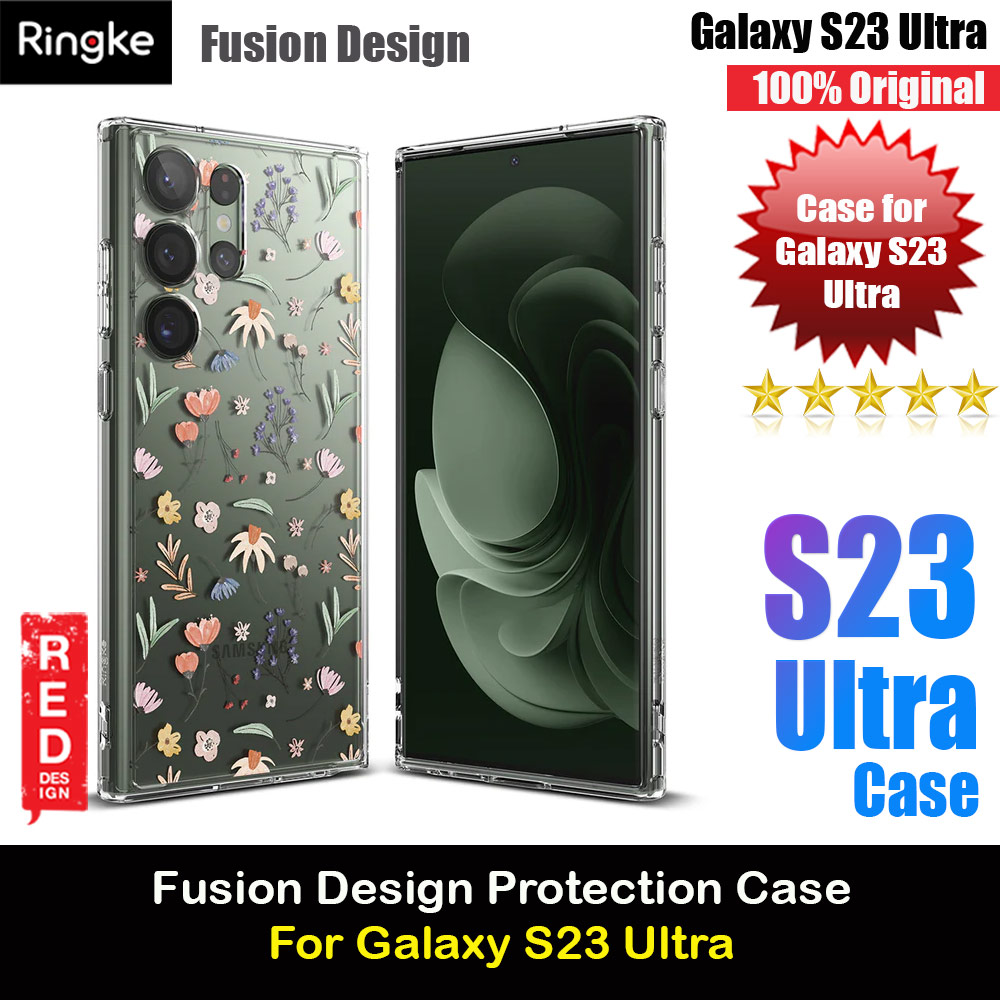 Picture of Ringke Fusion Design Transparent Protection Case for Samsung Galaxy S23 Ultra (Dry Flowers) Samsung Galaxy S23 Ultra- Samsung Galaxy S23 Ultra Cases, Samsung Galaxy S23 Ultra Covers, iPad Cases and a wide selection of Samsung Galaxy S23 Ultra Accessories in Malaysia, Sabah, Sarawak and Singapore 