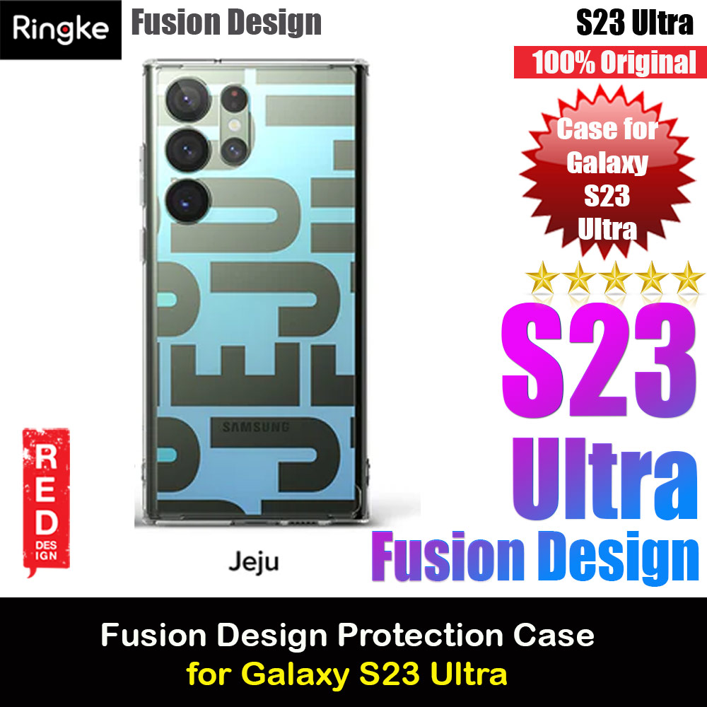 Picture of Ringke Fusion Design Transparent Protection Case for Samsung Galaxy S23 Ultra (Jeju) Samsung Galaxy S23 Ultra- Samsung Galaxy S23 Ultra Cases, Samsung Galaxy S23 Ultra Covers, iPad Cases and a wide selection of Samsung Galaxy S23 Ultra Accessories in Malaysia, Sabah, Sarawak and Singapore 