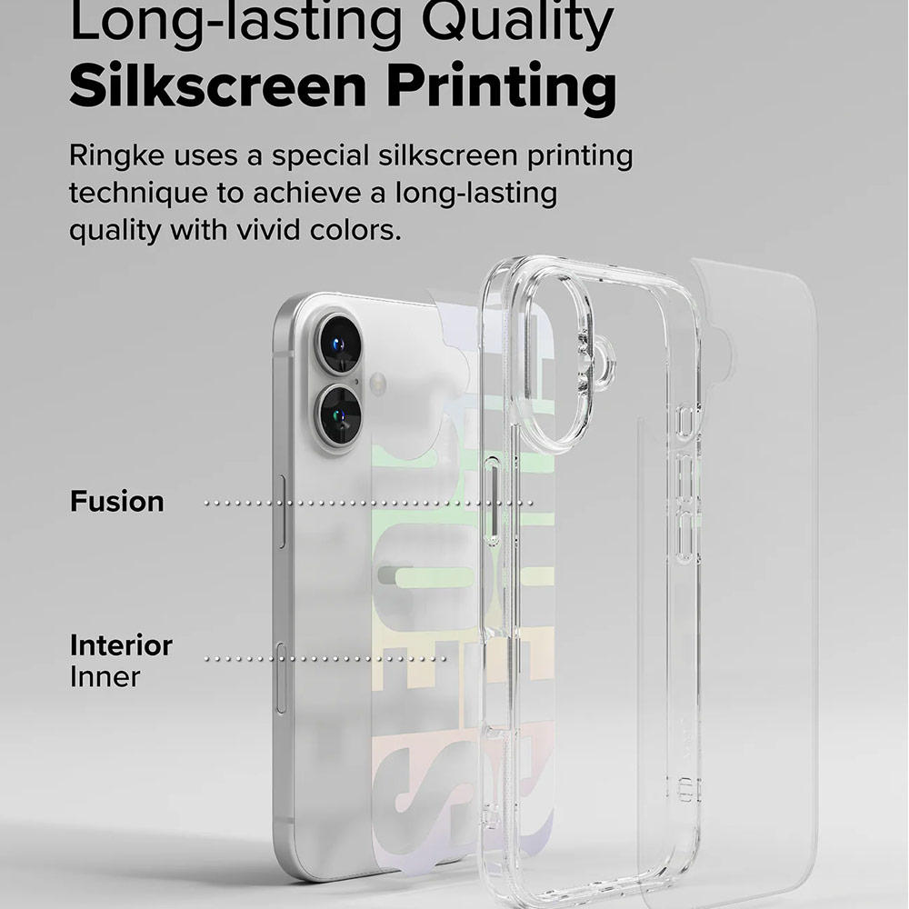 Picture of Apple iPhone 16 6.1 Case | Ringke Fusion Design Drop Protection Case for iPhone 16 6.1 (Seoul)