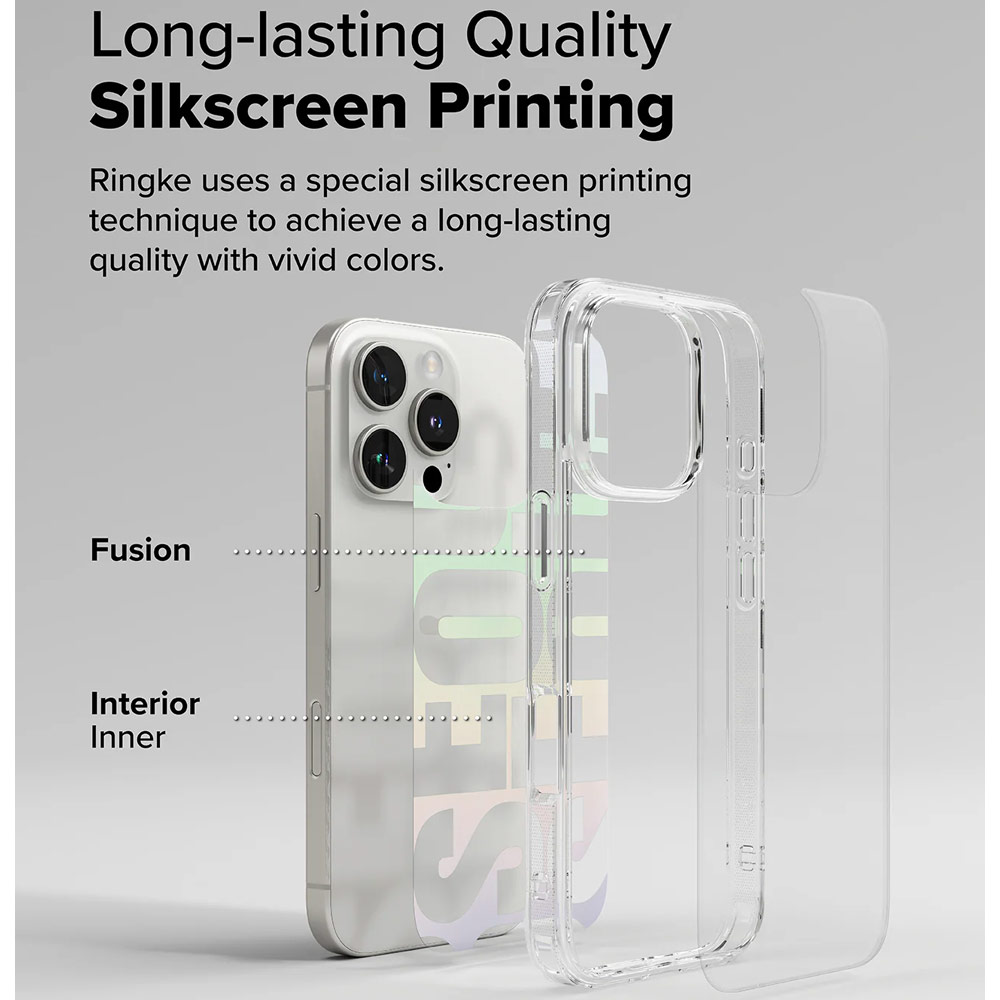 Picture of Apple iPhone 16 Pro 6.3 Case | Ringke Fusion Design Drop Protection Case for iPhone 16 Pro 6.3 (Seoul)