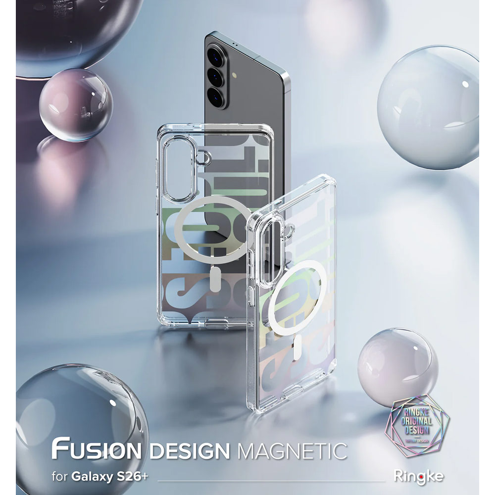 Picture of Samsung Galaxy S26 Plus Case | Ringke Fusion Design Magnetic Transparent Protection Case for Samsung Galaxy S26 Plus (Seoul)