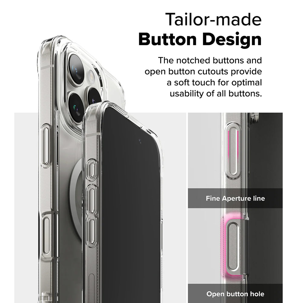 Picture of Apple iPhone 16 Pro Max 6.9 Case | Ringke Fusion Magnetic Slim Drop Protection Case Magsafe Compatible for  iPhone 16 Pro Max 6.9 (Matte)