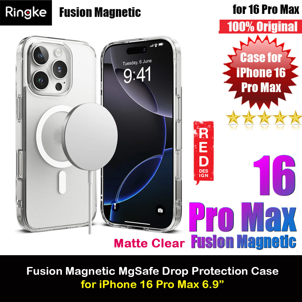 Picture of Ringke Fusion Magnetic Slim Drop Protection Case Magsafe Compatible for  iPhone 16 Pro Max 6.9 (Matte) Apple iPhone 16 Pro Max 6.9- Apple iPhone 16 Pro Max 6.9 Cases, Apple iPhone 16 Pro Max 6.9 Covers, iPad Cases and a wide selection of Apple iPhone 16 Pro Max 6.9 Accessories in Malaysia, Sabah, Sarawak and Singapore 