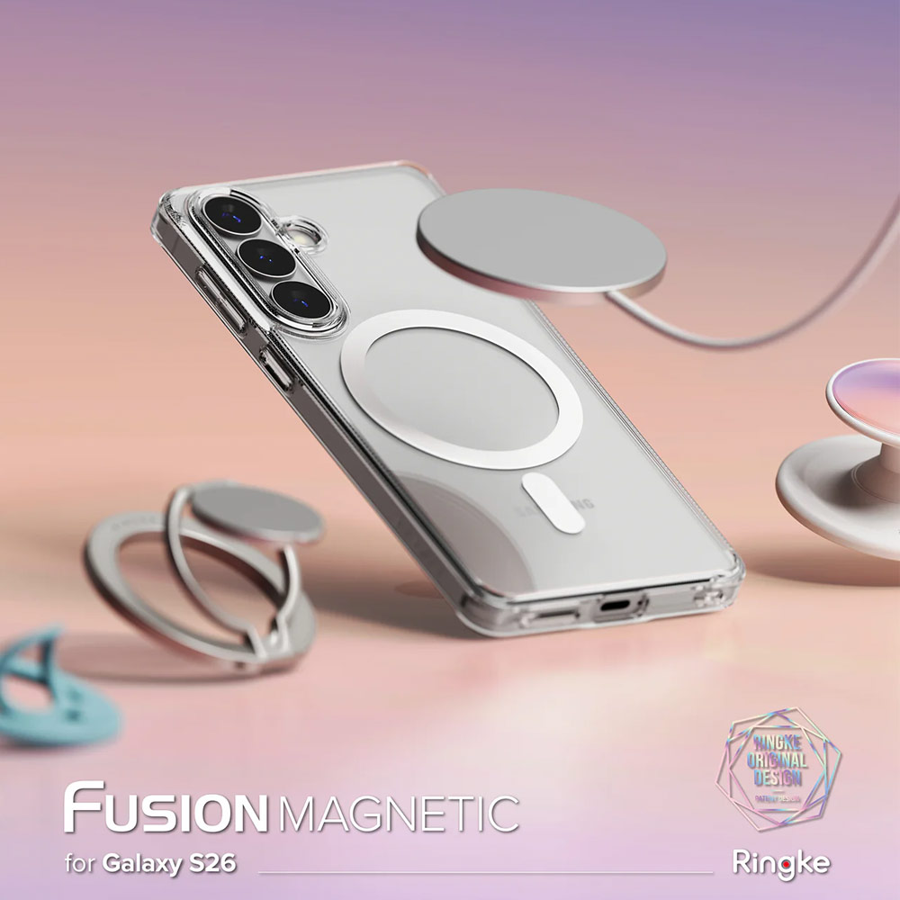 Picture of Samsung Galaxy S26 Case | Ringke Fusion Magnetic Transparent Protection Case for Samsung Galaxy S26 (Clear)