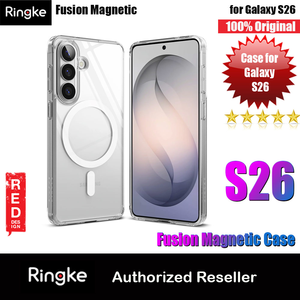 Picture of Ringke Fusion Magnetic Transparent Protection Case for Samsung Galaxy S26 (Clear) Samsung Galaxy S26- Samsung Galaxy S26 Cases, Samsung Galaxy S26 Covers, iPad Cases and a wide selection of Samsung Galaxy S26 Accessories in Malaysia, Sabah, Sarawak and Singapore 