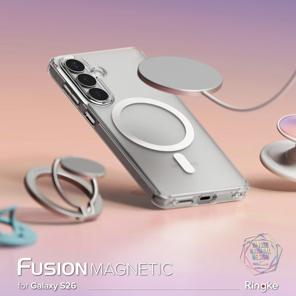 Picture of Samsung Galaxy S26 Case | Ringke Fusion Magnetic Transparent Protection Case for Samsung Galaxy S26 (Matte)