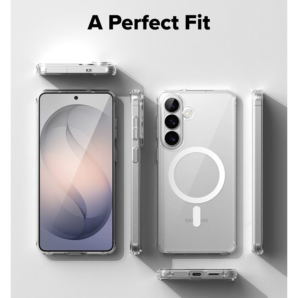 Picture of Samsung Galaxy S26 Plus Case | Ringke Fusion Magnetic Transparent Protection Case for Samsung Galaxy S26 Plus (Clear)