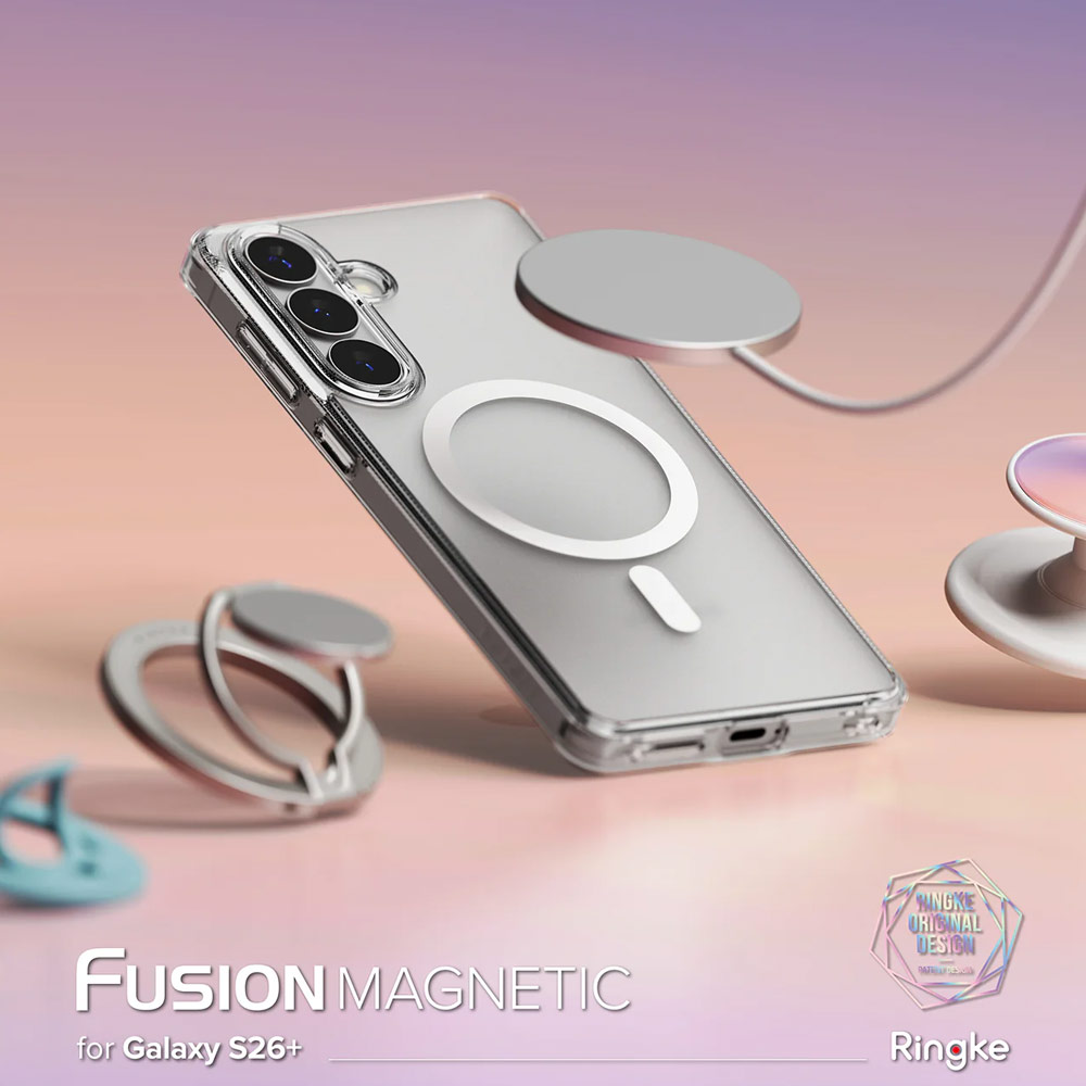 Picture of Samsung Galaxy S26 Plus Case | Ringke Fusion Magnetic Transparent Protection Case for Samsung Galaxy S26 Plus (Matte Clear)